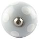 Light Grey Dotted Small Ceramic Wine Stopper 